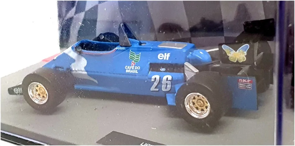 Altaya 1/43 Scale AT301122B - F1 1983 Ligier JS21 TS18 #26 R. Boesel - Blue