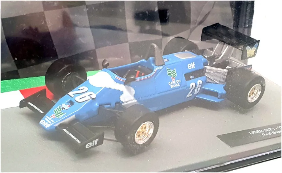 Altaya 1/43 Scale AT301122B - F1 1983 Ligier JS21 TS18 #26 R. Boesel - Blue