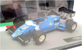 Altaya 1/43 Scale AT301122B - F1 1983 Ligier JS21 TS18 #26 R. Boesel - Blue