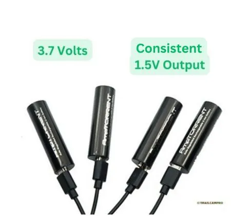 AmpTORRENT Rechargeable Lithium AA 4-Pack