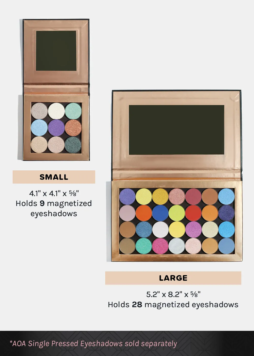 AOA Pro Magnetic Eyeshadow Palette - Smiley Large