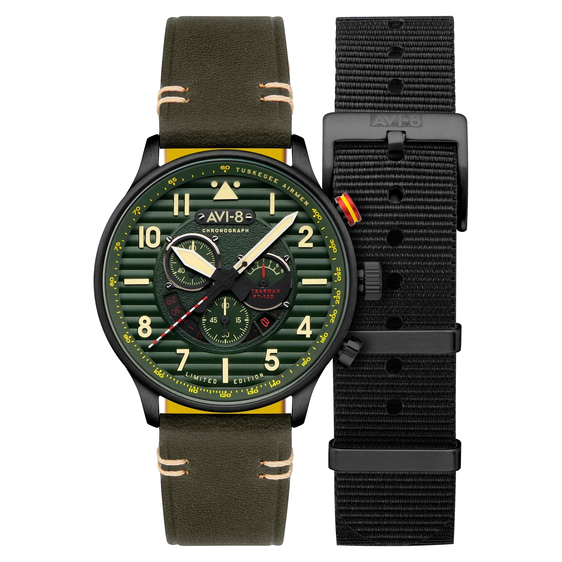 AVI-8 Flyboy Spirit Of Tuskegee Green Mens AV-4109-04