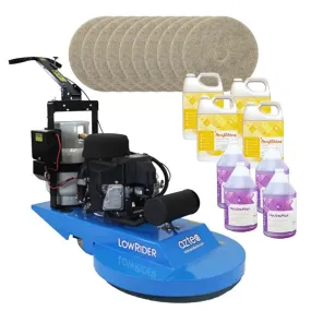 Aztec 21" LowRider High Speed Propane Burnisher Package w/ Pads & Chemicals (070-21-LR)