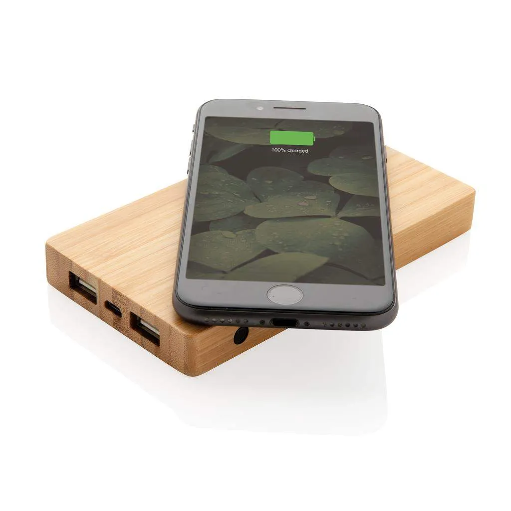 Bamboo 4.000 mAh Wireless 5W Powerbank