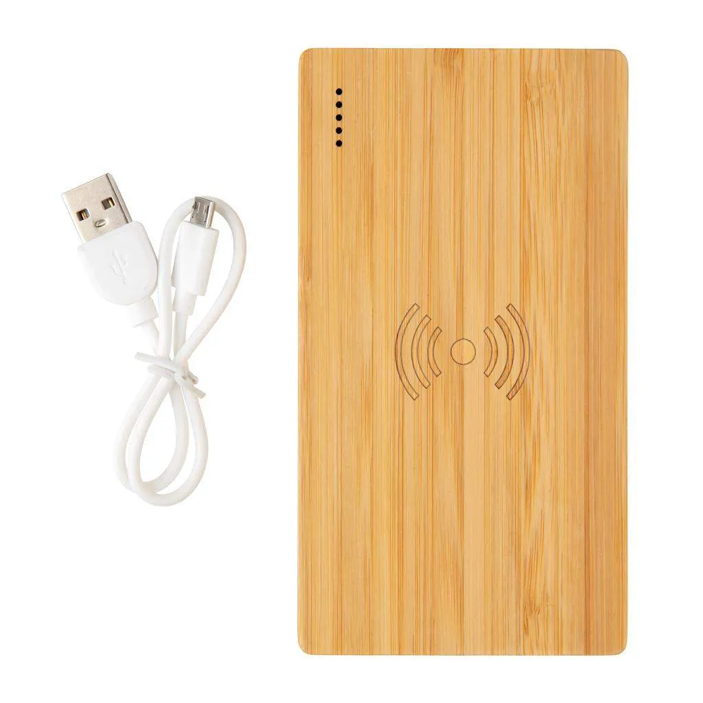 Bamboo 4.000 mAh Wireless 5W Powerbank