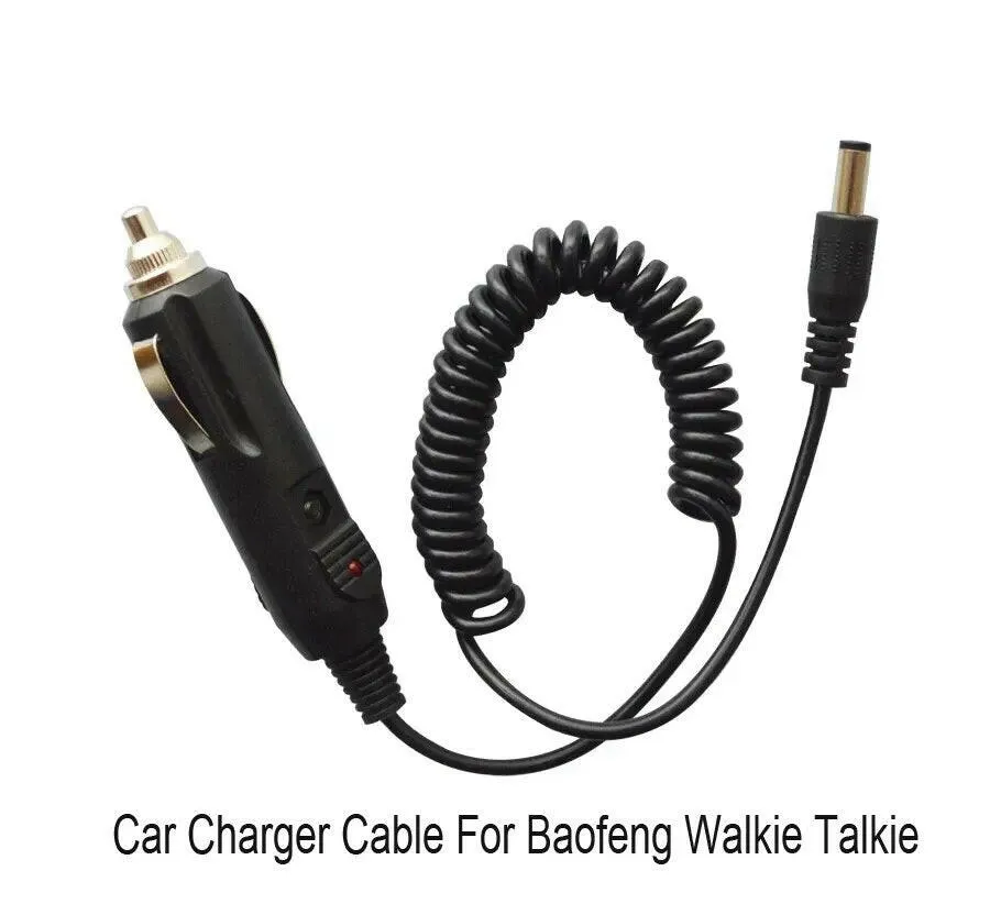 BAOFENG Battery Eliminator Car Charger For BaoFeng UV 5R 5RE BF-888S UV-82 9R Charging Cable Uv-5r TYT TH-F8 CIGARETTE LIGHTER