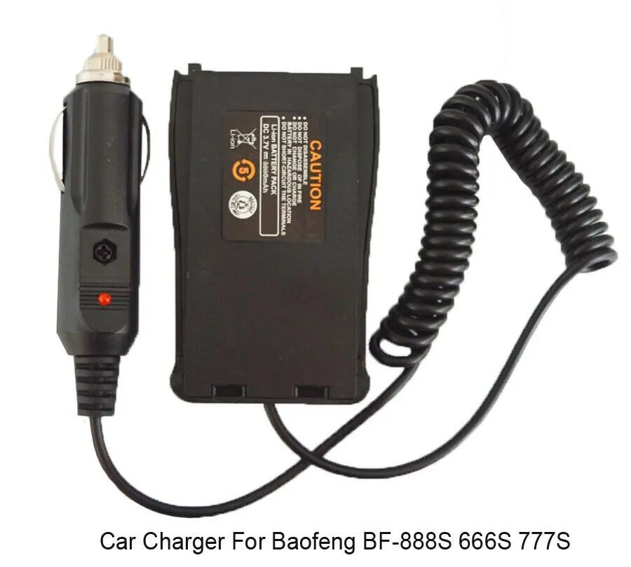 BAOFENG Battery Eliminator Car Charger For BaoFeng UV 5R 5RE BF-888S UV-82 9R Charging Cable Uv-5r TYT TH-F8 CIGARETTE LIGHTER