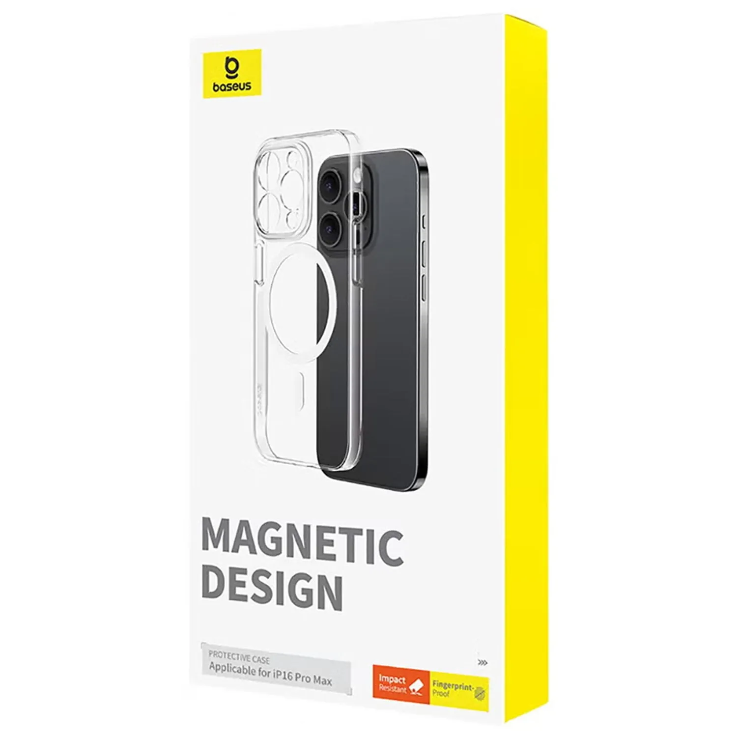 Baseus Crystal Series Magnetic Phone Case for iP 16 Pro Max