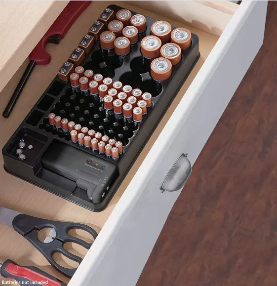 Battery Organiser with Tester