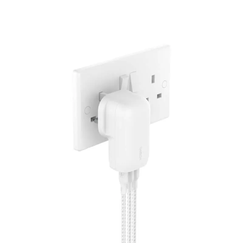 Belkin WCC002myWH 67W Triol USB-C PD3.1 PPS Gan Charger