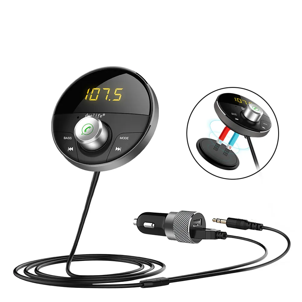 Bluetooth AUX Adapter in Car Handsfree Kit