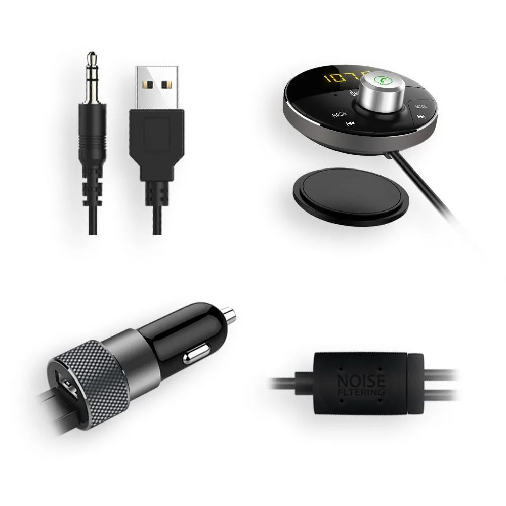 Bluetooth AUX Adapter in Car Handsfree Kit