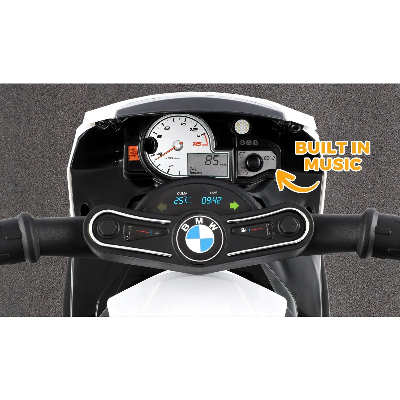 BMW Kids Ride On Car Motorcycle Police 3 Wheels Toy Tricycle Electric Car Gift