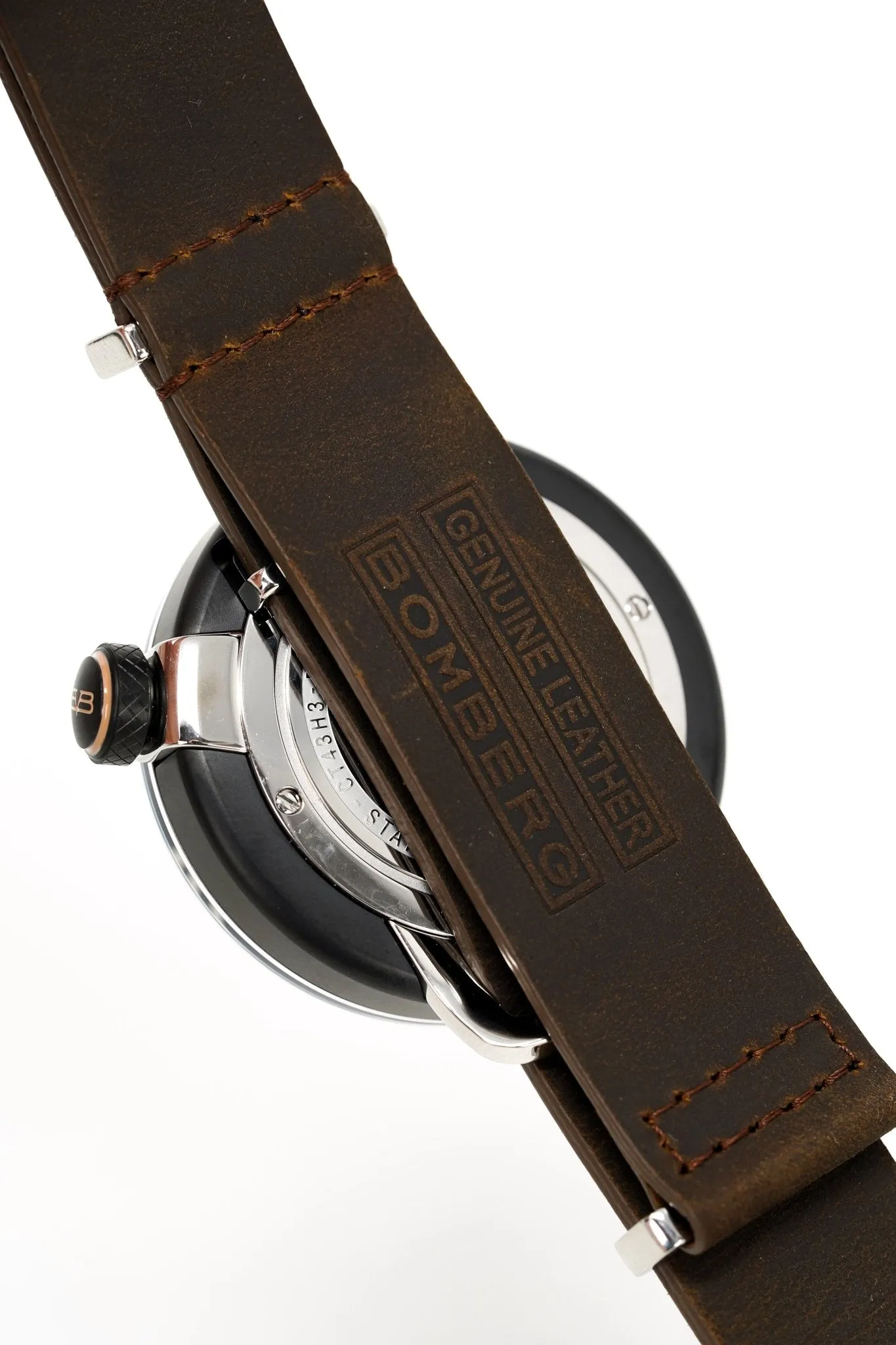 Bomberg Men's Watch BB-01 Black PVD Brown CT43H3PBA.04-1.9