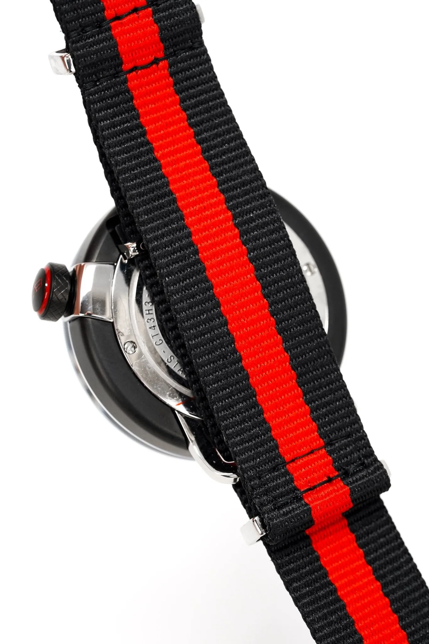 Bomberg Men's Watch BB-01 Black PVD Red CT43H3PBA.01-2.9