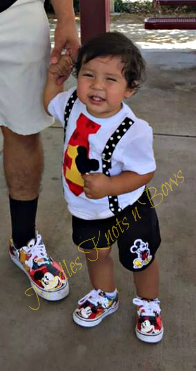 Boys Mickey Mouse 2nd Birthday Outfit, 3rd Birthday