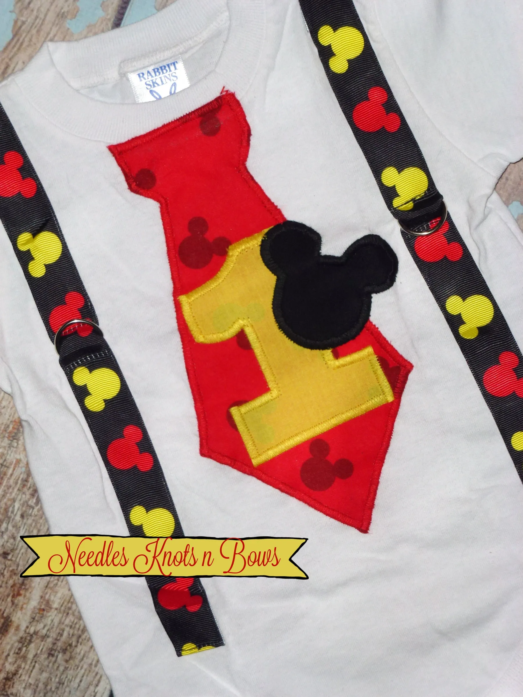 Boys Mickey Mouse 2nd Birthday Outfit, 3rd Birthday