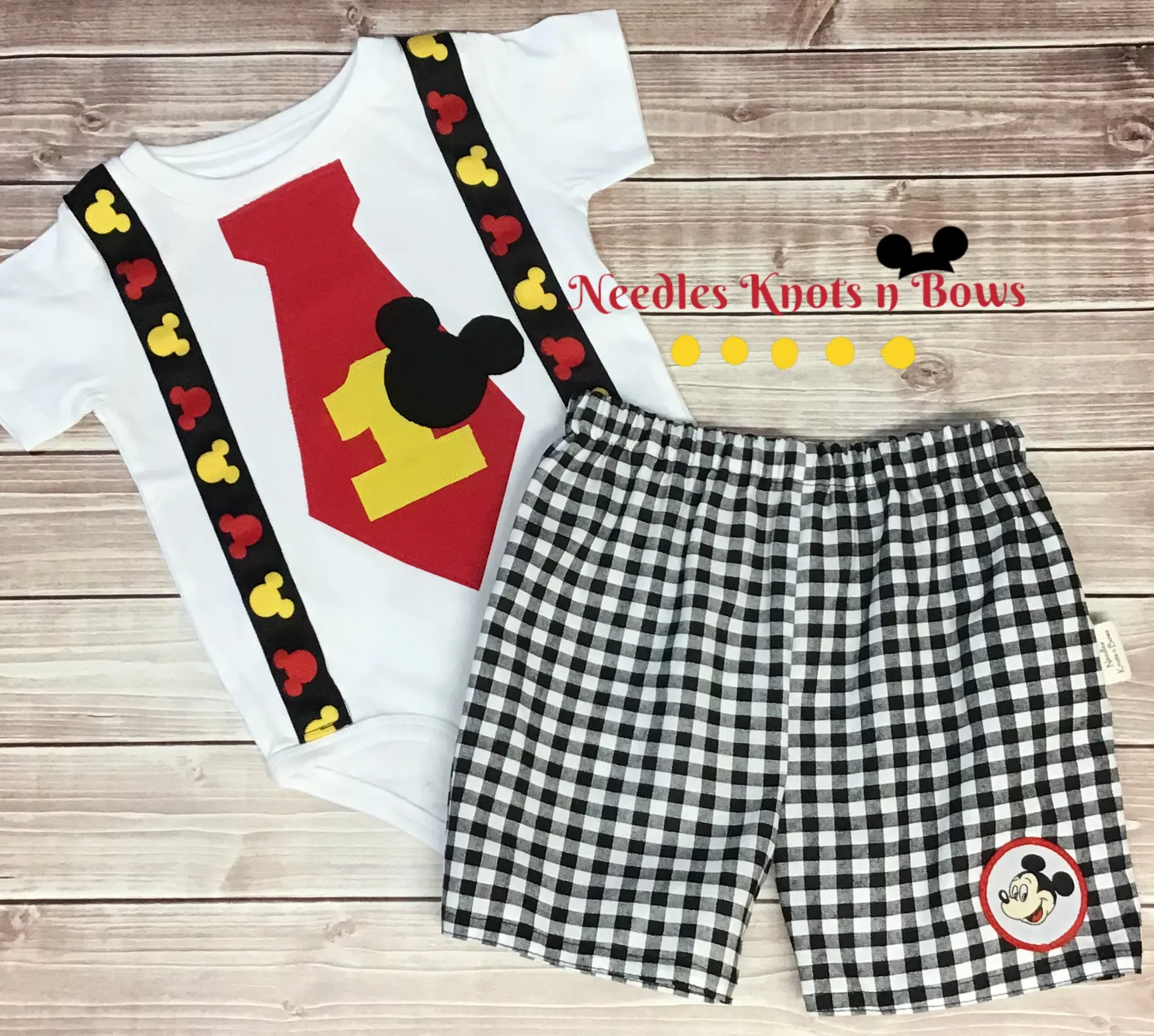 Boys Mickey Mouse 2nd Birthday Outfit, 3rd Birthday