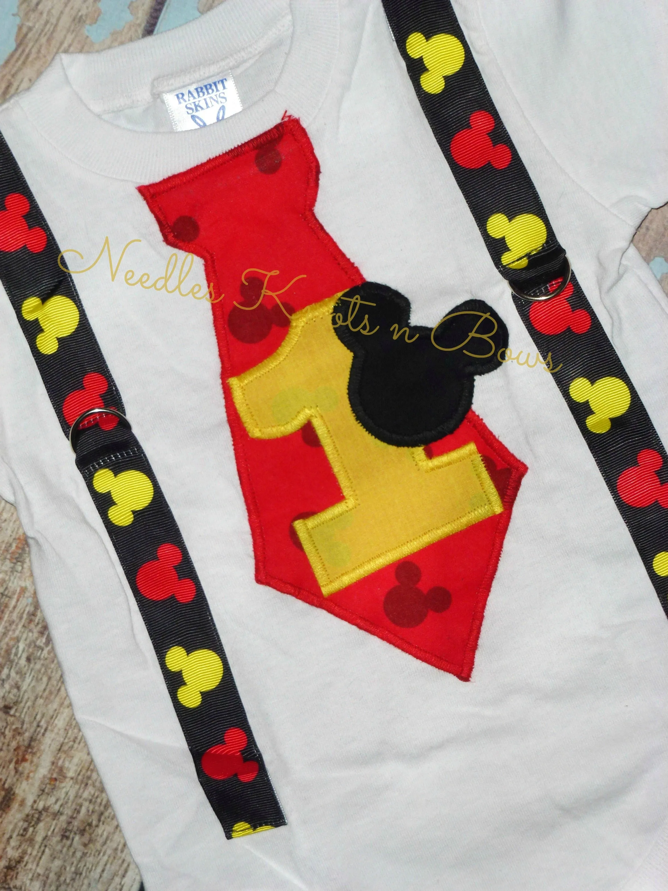 Boys Mickey Mouse 2nd Birthday Outfit, 3rd Birthday