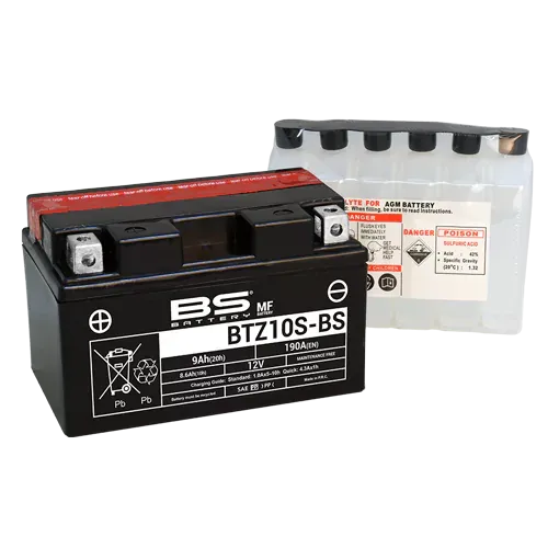 BS Battery BTZ10S-BS equivalent YTZ10S