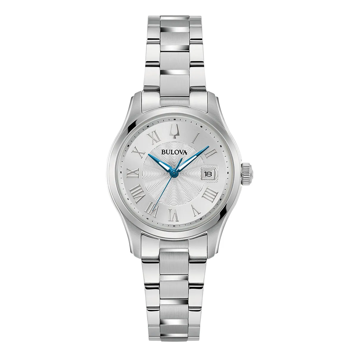 Bulova Ladies Silver & Blue Sutton Watch