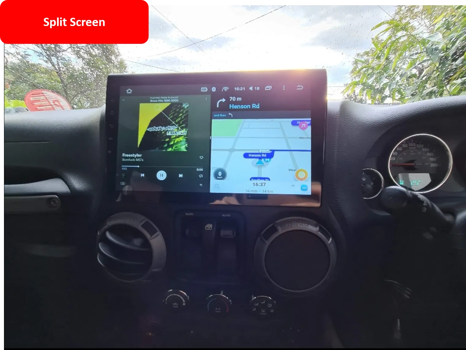 Car Dealz Elite 4G Data Model 10.2" Android 12.0 For Jeep Grand Cherokee WK2 2013 - 2020 In Dash Plus OEM Fascia