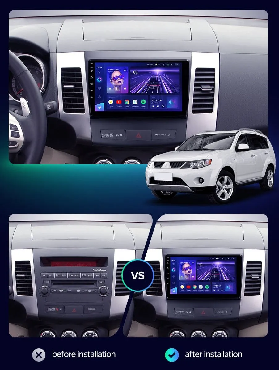 Car Dealz Elite 4G Data Model 10.2" Android 12.0 for Mitsubishi Outlander C-Crosser Peugeot 4007 2005-2013