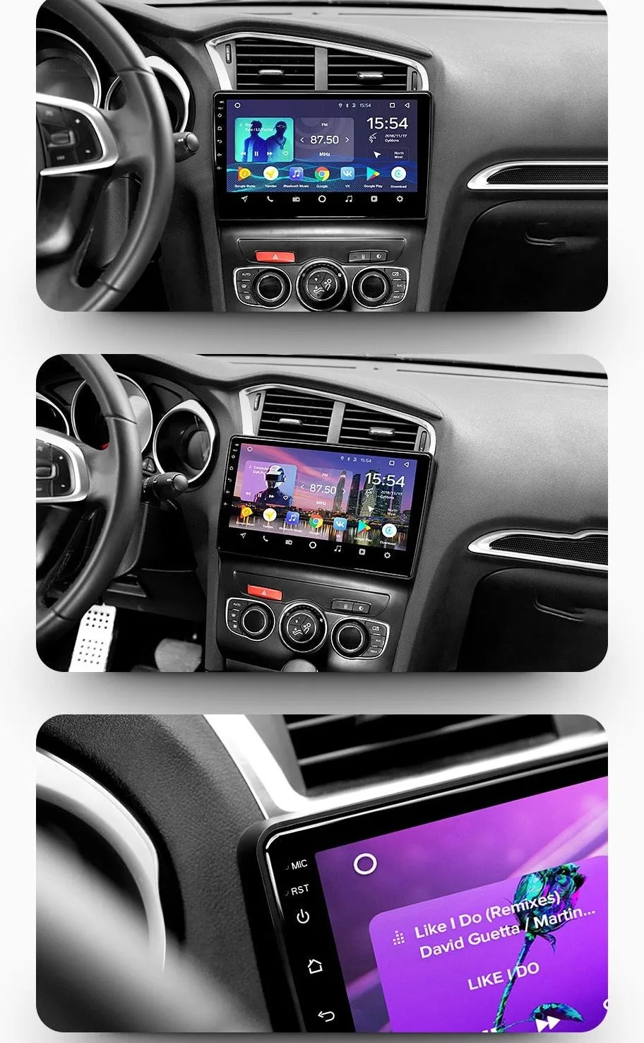 Car Dealz Premium Advanced 4G Data Model 10.2" Android 12.0 For Citroen C4 2 B7 2013-2016 In Dash Plus OEM Fascia