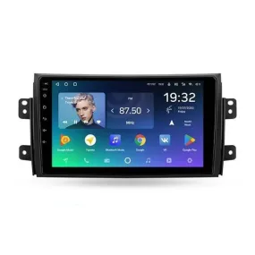 Car Dealz Premium Advanced 4G Data Model 10.2" Android 12.0 For Suzuki SX4 Fiat Sedici 2005 - 2014 In Dash Plus OEM Fascia