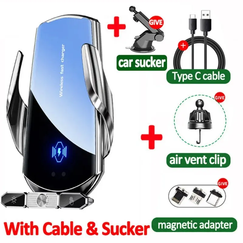 Car Wireless Charger Magnetic Fast Charging Station Air Vent Stand Car Phone Holder Mount For iPhone 15 14 13 12 Samsung Xiaomi