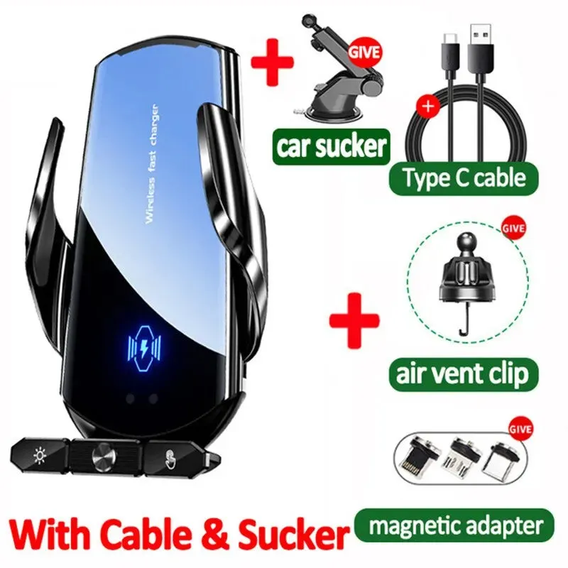 Car Wireless Charger Magnetic Fast Charging Station Air Vent Stand Car Phone Holder Mount For iPhone 15 14 13 12 Samsung Xiaomi