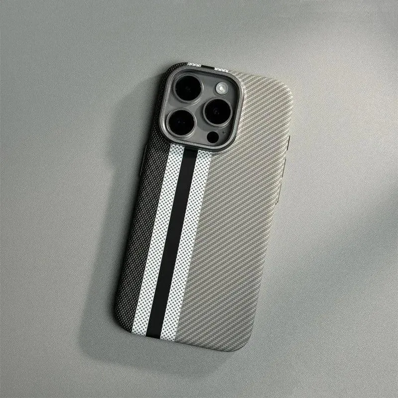 Carbon fiber texture Magsafe case for iphone