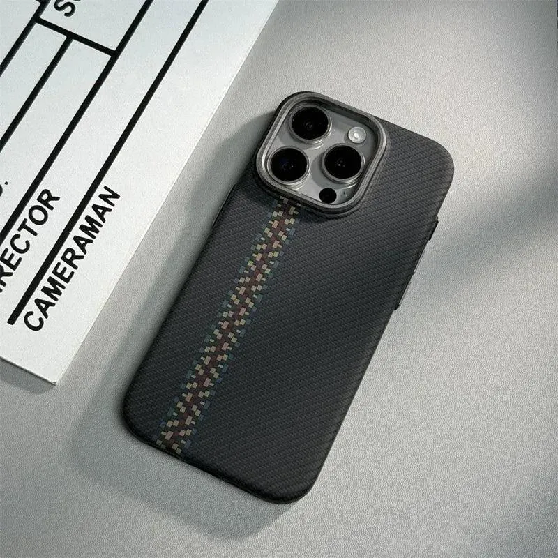 Carbon fiber texture Magsafe case for iphone