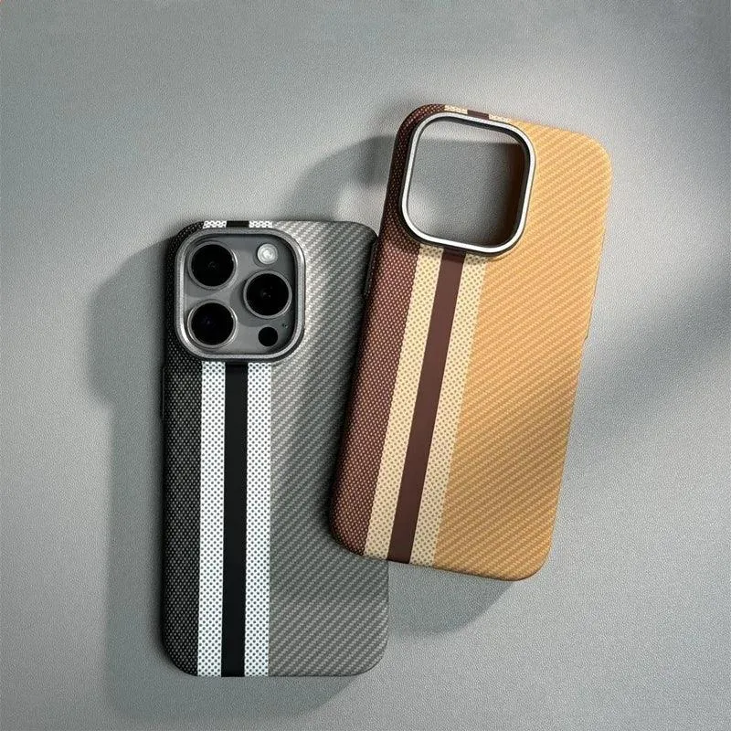 Carbon fiber texture Magsafe case for iphone