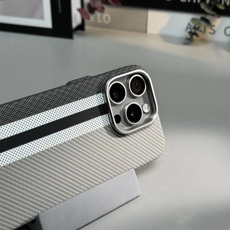 Carbon fiber texture Magsafe case for iphone