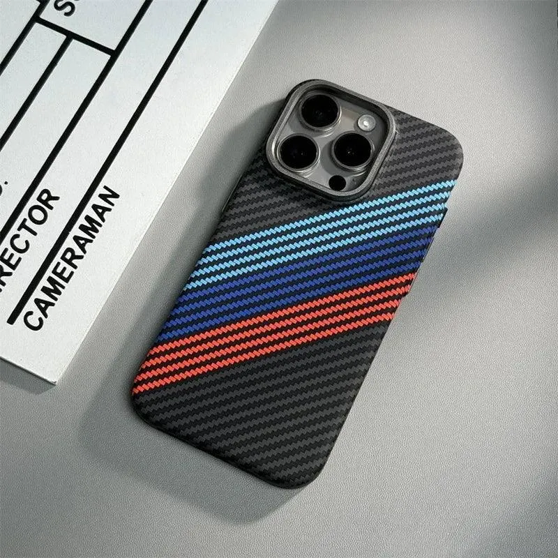 Carbon fiber texture Magsafe case for iphone