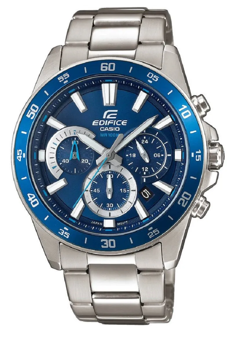 Casio Edifice EFV-570D-2A Chronograph Stainless Steel Strap Watch For Men