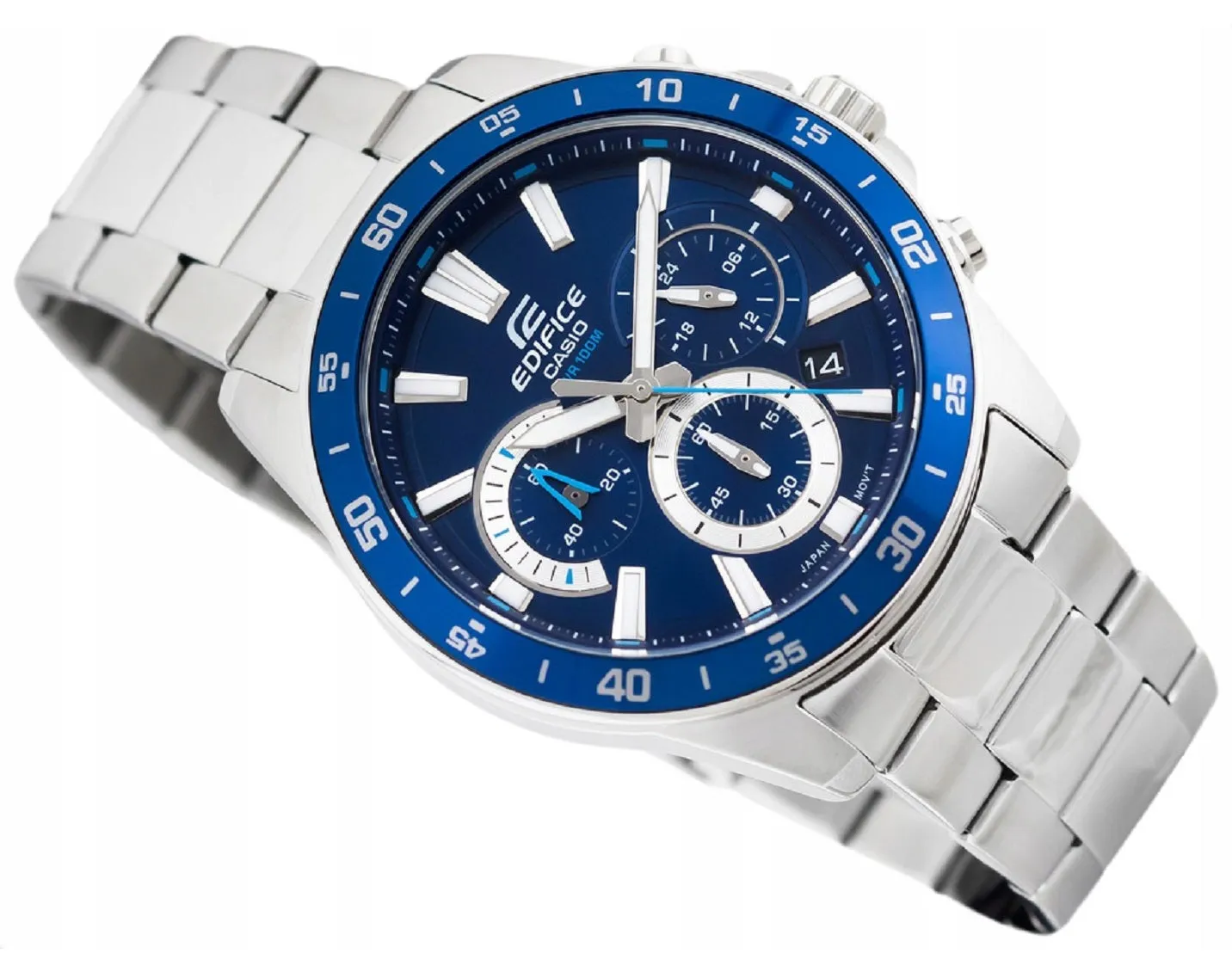 Casio Edifice EFV-570D-2A Chronograph Stainless Steel Strap Watch For Men