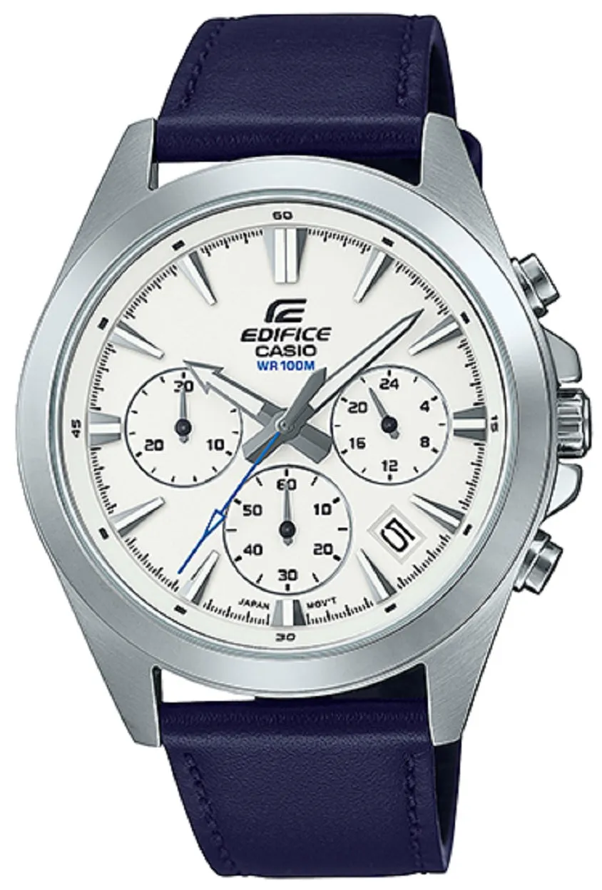 Casio Edifice EFV-630L-7A Chronograph Leather Strap Watch For Men