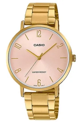 Casio LTP-VT01G-4B Gold Strap Watch for Women