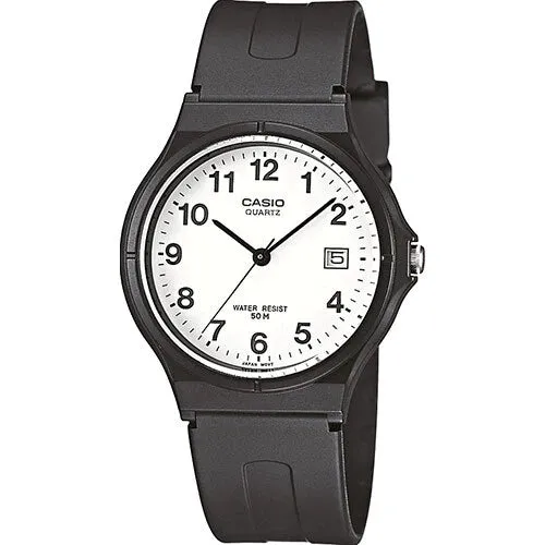 Casio Unisex Black and White Analogue MW59-7B/MW-59-7BV