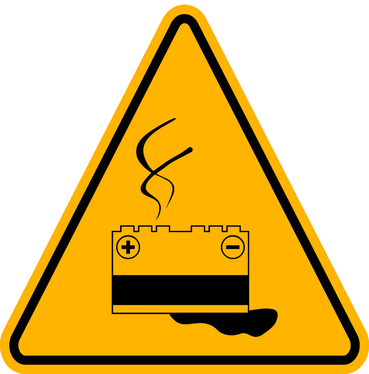 Caution - Battery Overheat / Spill