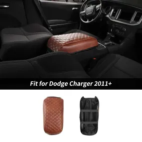 Center Console Cover Armrest Box Leather Pad Cover For Dodge Charger/Chrysler 300C 2011  Accessories | CheroCar