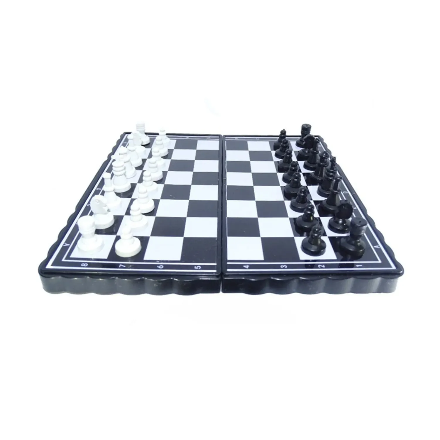 Chess Board 5"x5" Magnetic Chessboard Game Set with Folding Travel Portable Case Travel Chessgame Premium Classic Black & Ivory Color Pieces Prefect Gift for Kids and Adults |1 Pcs|