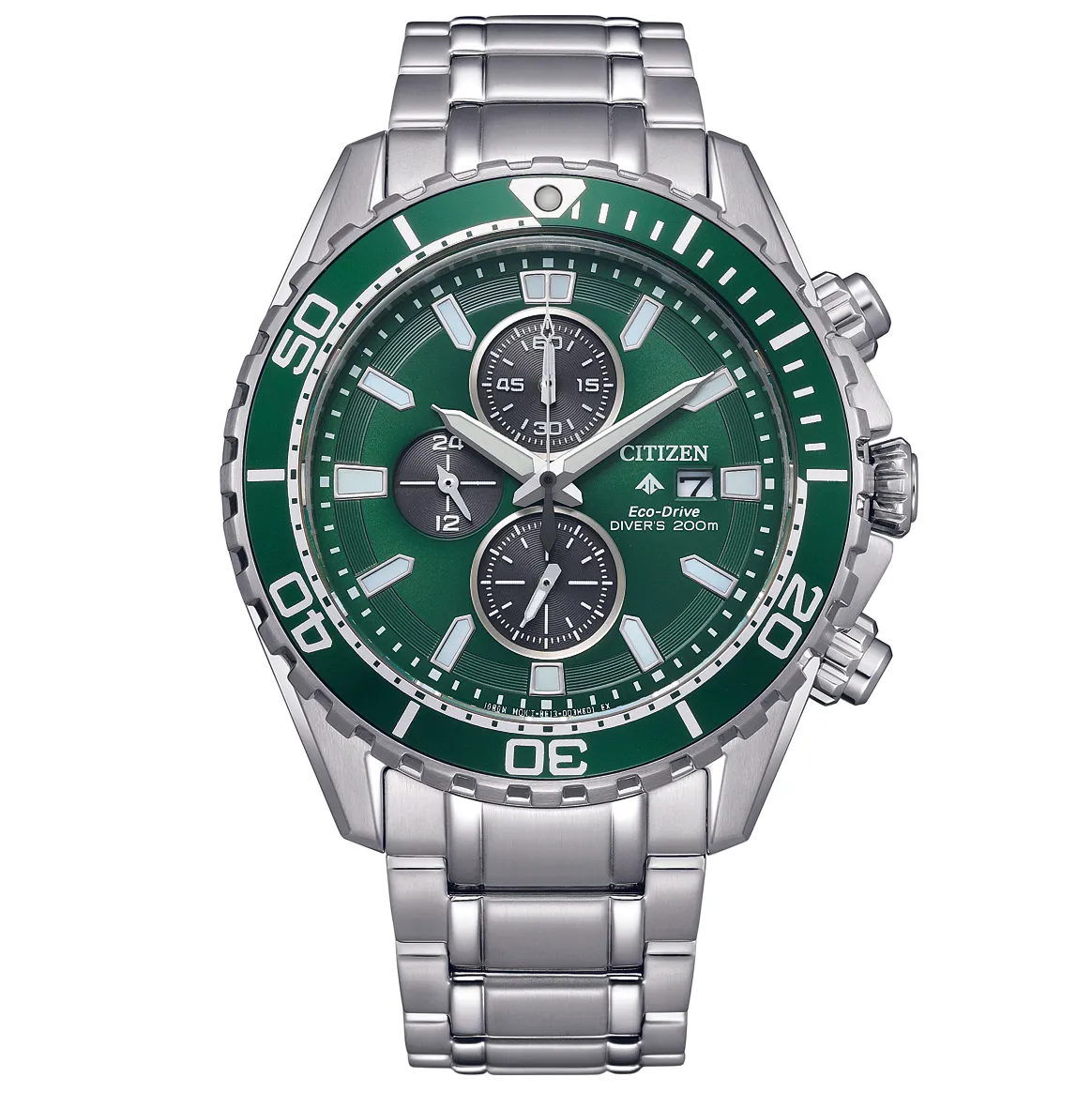 Citizen Men's Watch Eco-Drive Promaster Stainless Steel Bracelet Green CA0820-50X