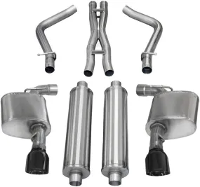 Corsa Extreme Cat-Back Exhaust (Black): 300C / Charger SRT8 2012 - 2014