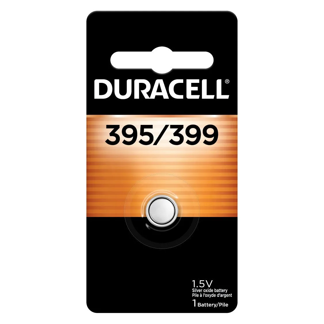 D395/399PK09 Duracell, Button Battery, 1.55 V, Silver Oxide, 1PK