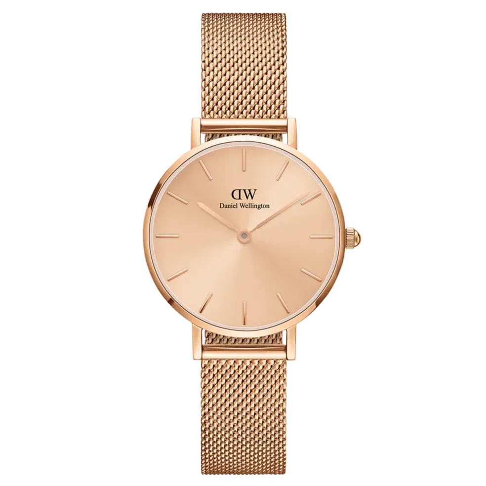 Daniel Wellington Ladies Rose Gold Petite Unitone Watch DW00100470