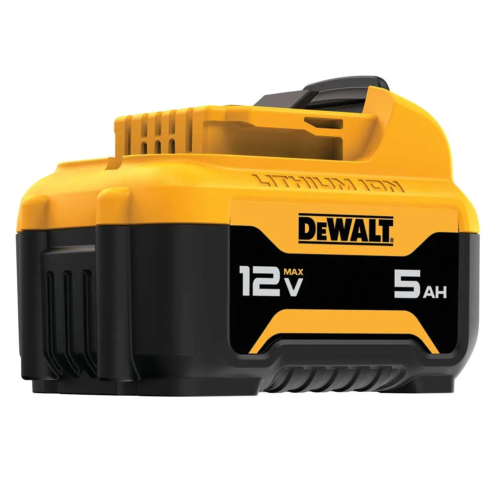 DeWALT DCB126-2 12V MAX 5.0Ah Lithium-Ion Lightweight Compact Batteries - 2 pk