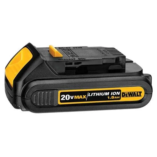 DeWALT DCB201 20V MAX Lithium Ion Cordless Compact 1.5 Ah Battery Pack - 20 Volt